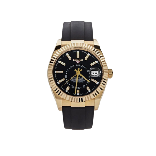 VestDweller Sky Gold (Rubber) – VestWatches