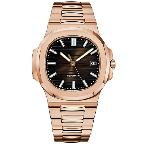 VestNaut Rose Gold Brown â VestWatches