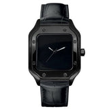 VestVantos Blacked Out (Leather Strap) โ VestWatches