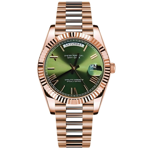 VestDay Rose Gold Olive – VestWatches