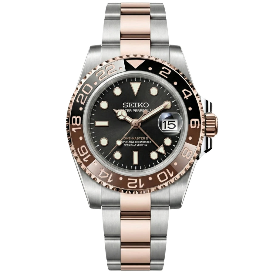 Vest GMT Two-Tone Root Beer – VestWatches
