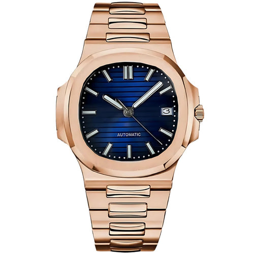 VestNaut Rose Gold Blue – VestWatches