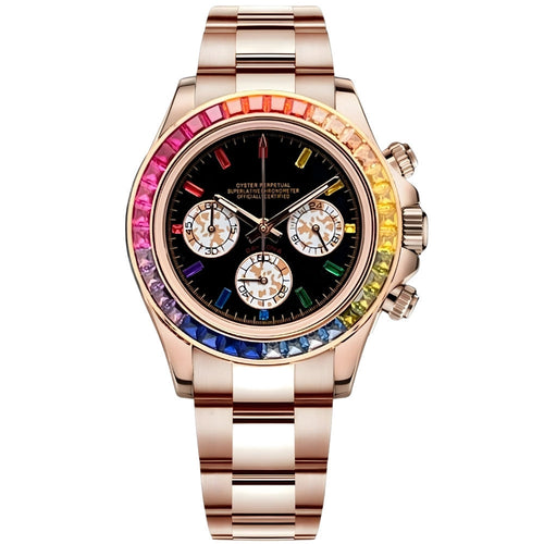 VestTona Rose Gold Rainbow – VestWatches