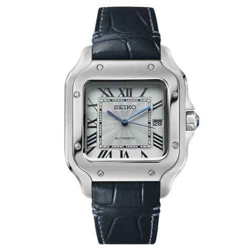 VestVantos White (Blue Leather Strap) – VestWatches
