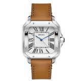 VestVantos White (Leather Strap) – VestWatches