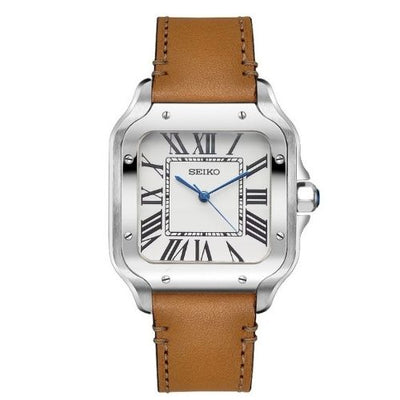 VestVantos White (Leather Strap) – VestWatches