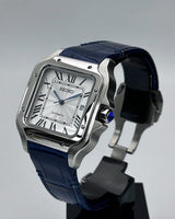 VestVantos White (Blue Leather Strap)