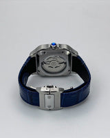 VestVantos White (Blue Leather Strap)