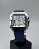 VestVantos White (Blue Leather Strap)