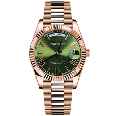 VestDay Rose Gold Olive – VestWatches