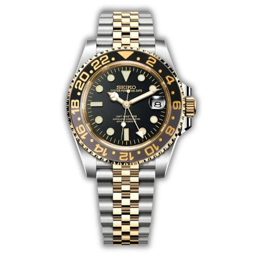 Vest GMT Two Tone Black – VestWatches