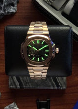 VestNaut Rose Gold Open Heart Black